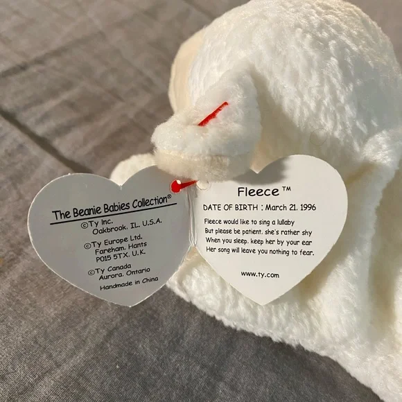 Vintage Fleece the lamb Beanie Baby #2 - Picture 4 of 4